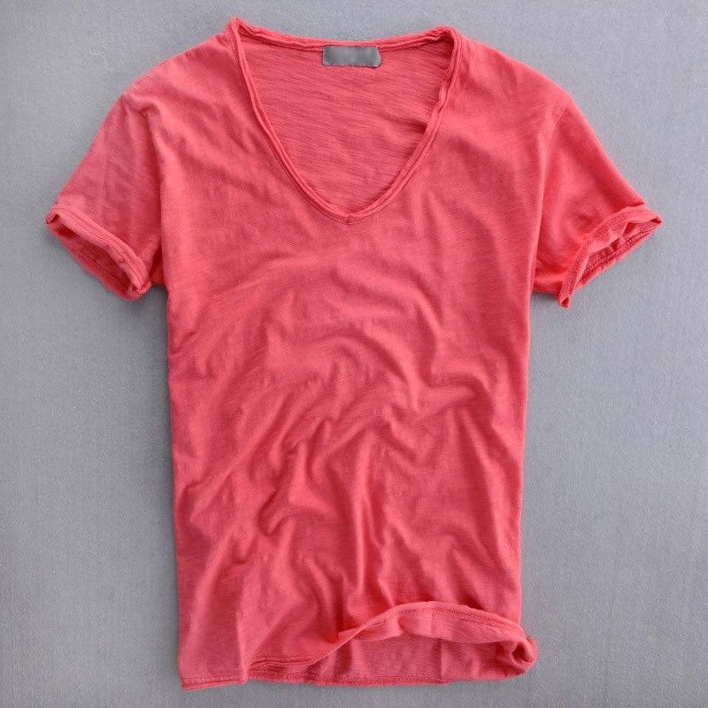 メンズフォーマルコットンTシャツ エレガントシーン用