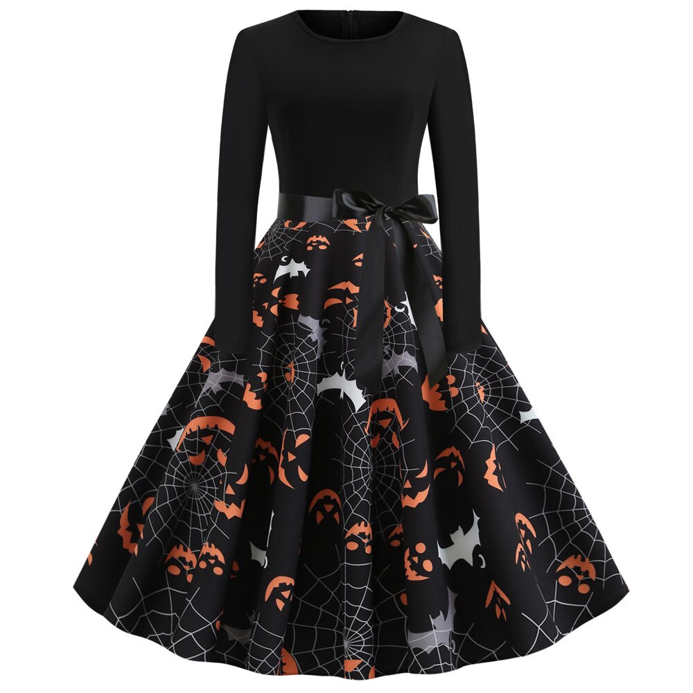 スケルトンプリント ハロウィンコスチューム