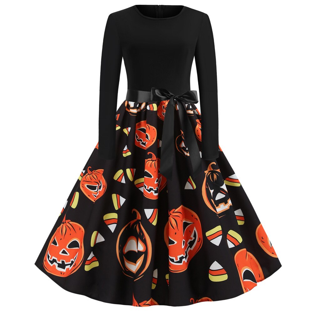 スケルトンプリント ハロウィンコスチューム