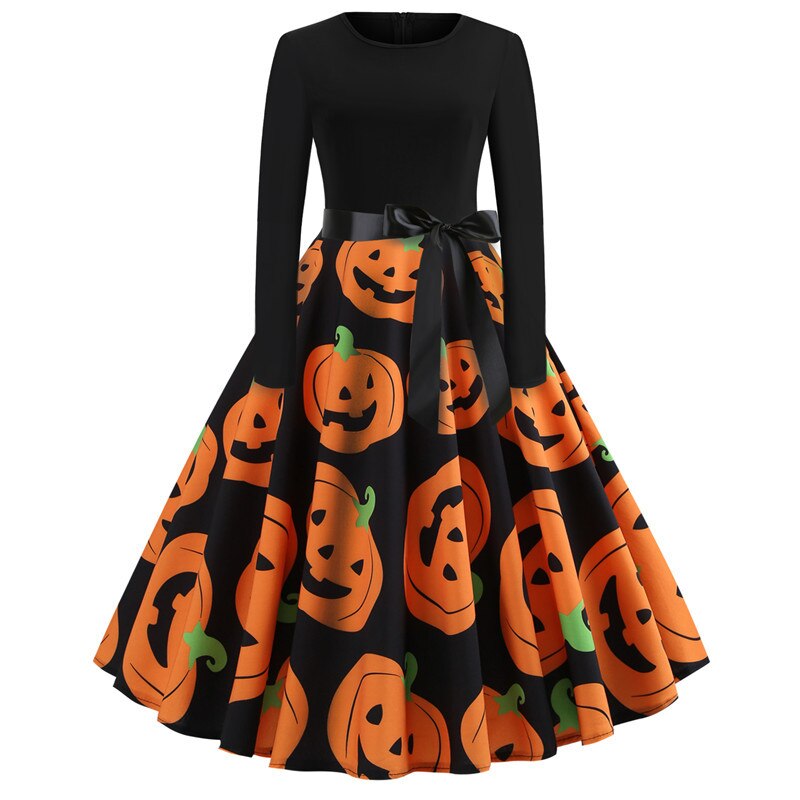 スケルトンプリント ハロウィンコスチューム