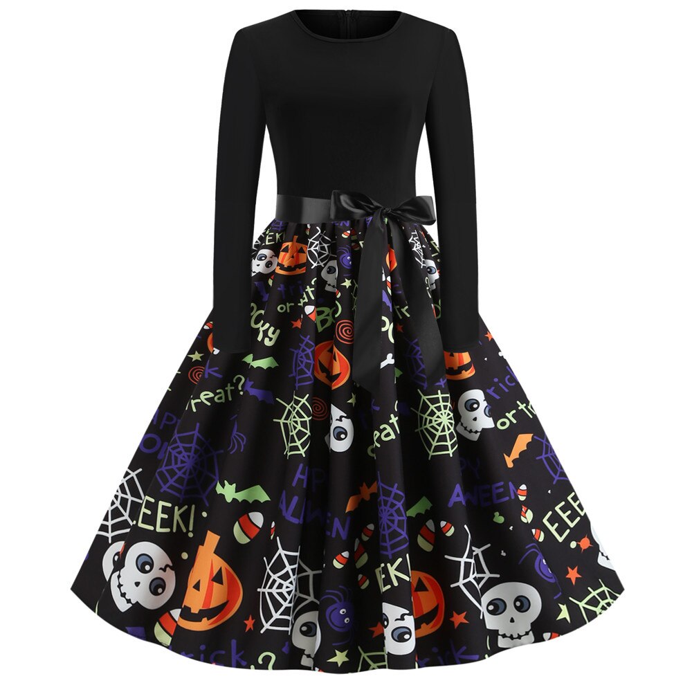 スケルトンプリント ハロウィンコスチューム