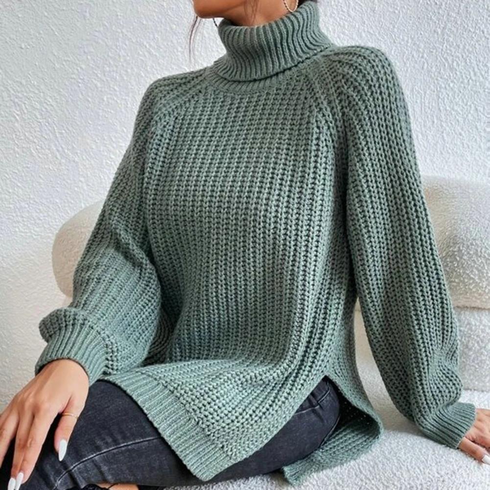 女性用ゆったりフィット長袖セーター