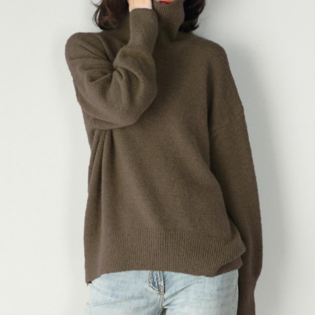 女性用モダンルーズフィットセーター