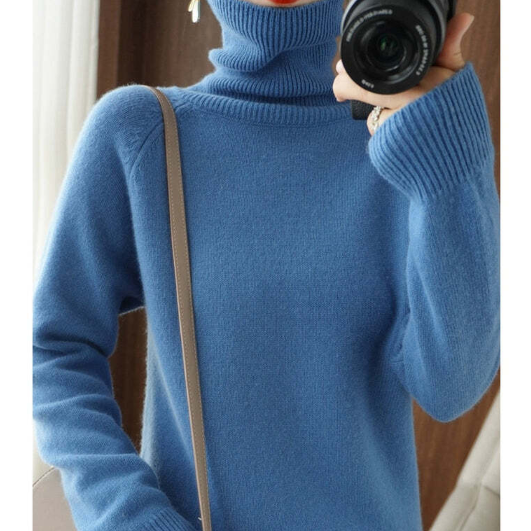 女性用長袖セータ―タートルネック
