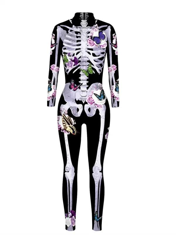 ゴシックカリカチュアプリント ハロウィンコスチューム