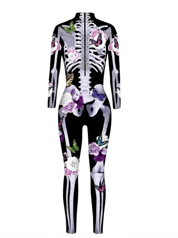 ゴシックカリカチュアプリント ハロウィンコスチューム